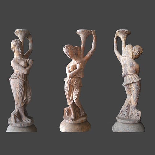 Exquisite white marble sculpture showcasing traditional Odisha craftsmanship with intricate carved details